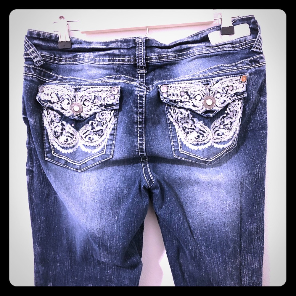 Jewel pocket jeans